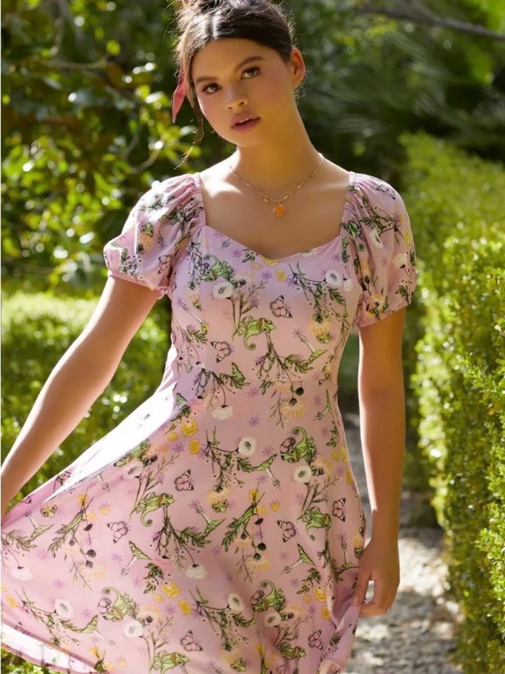 Disney Princess Women’s Tangled Rapunzel Pascal mini dress